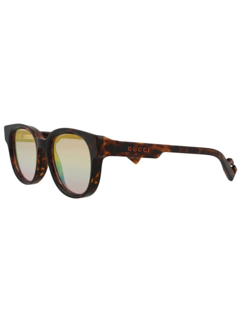 New Gucci Women's Sunglasses Round Oval Injection Frame Mens Havana Havana Pink